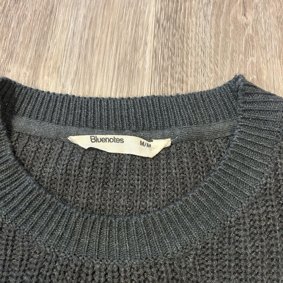 Blue Notes ribbed cropped sweater - Picture 2 of 2